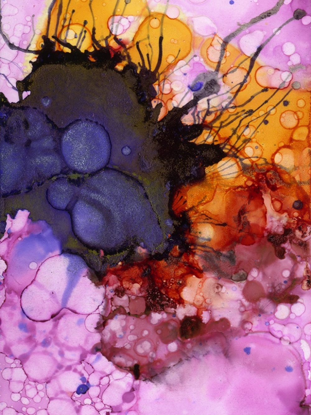 Original Abstract Alcohol Ink art Painting - Color Utopia 18